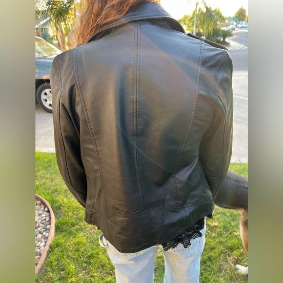 NWT Sam Edelman Leather Moto Jacket (Small) - Picture 4 of 7